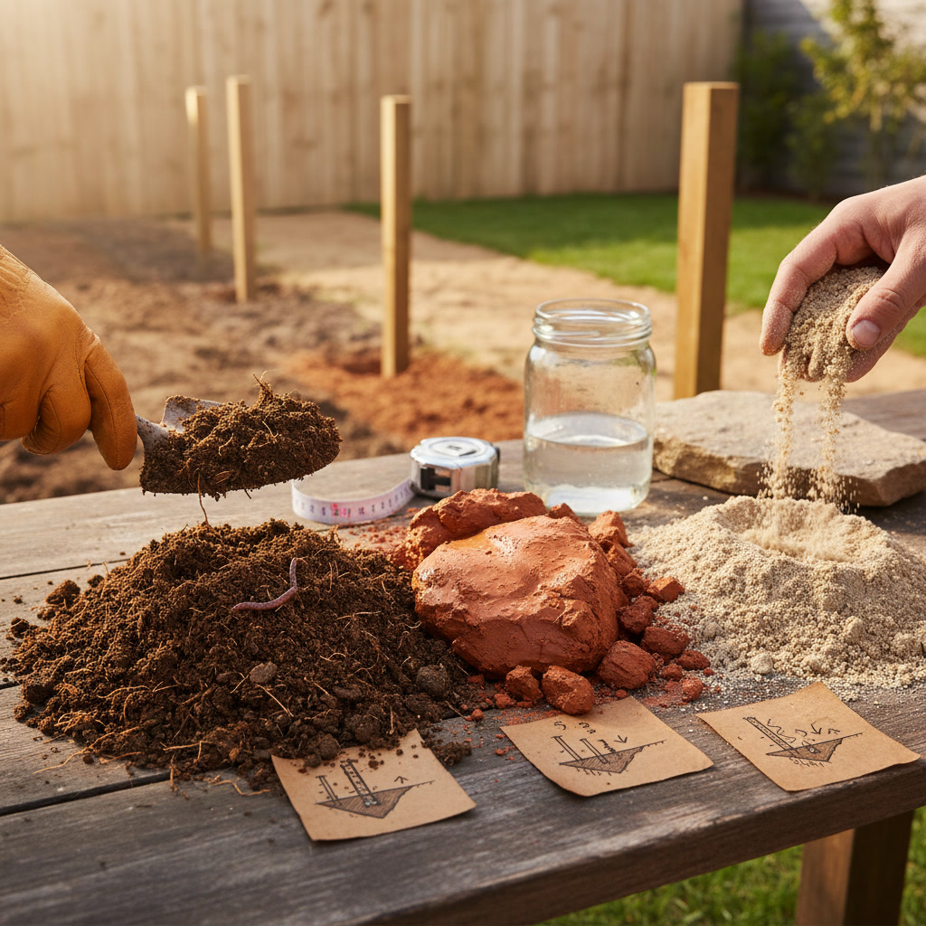 Soil types affecting fence post installation depth and stability