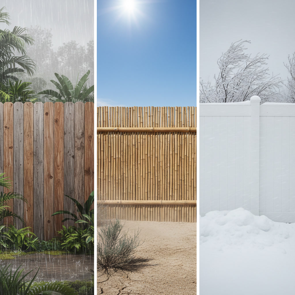 Weather-resistant privacy fence materials designed for Arkansas climate conditions